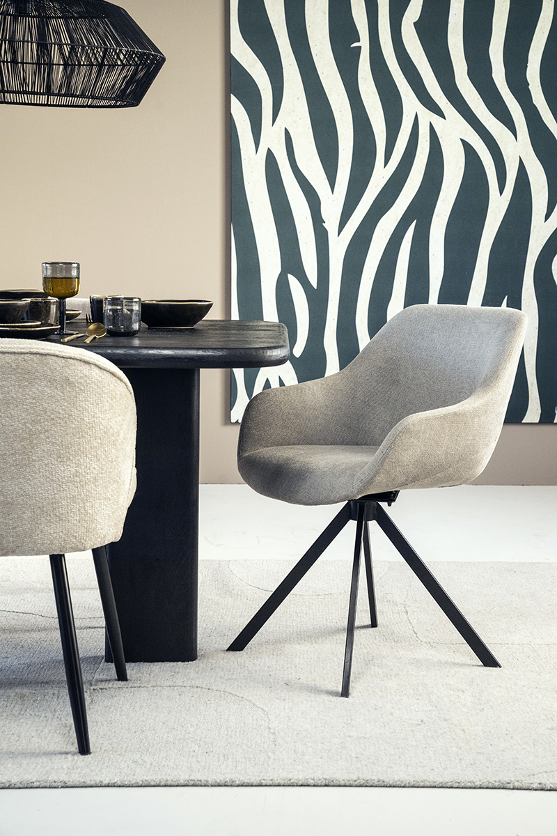 Draaibare Eetkamerstoel met Arm Mamé Houston Beige