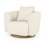 Draaifauteuil Jordan Bouclé Beige