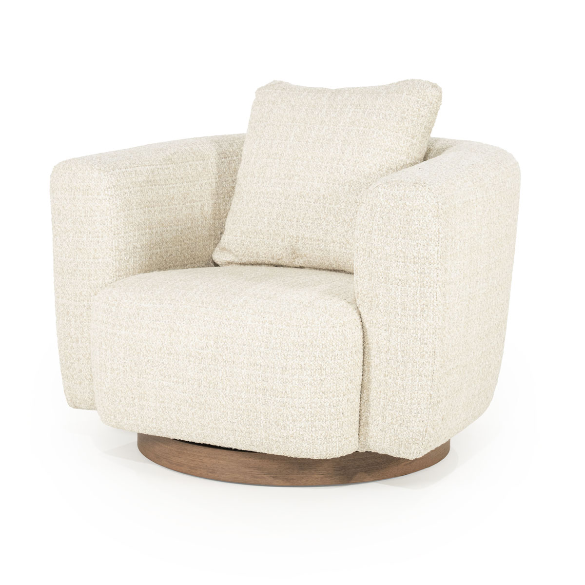 Draaifauteuil Jordan Bouclé Beige