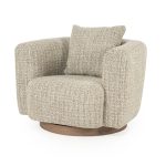 Draaifauteuil Jordan Bouclé Taupe