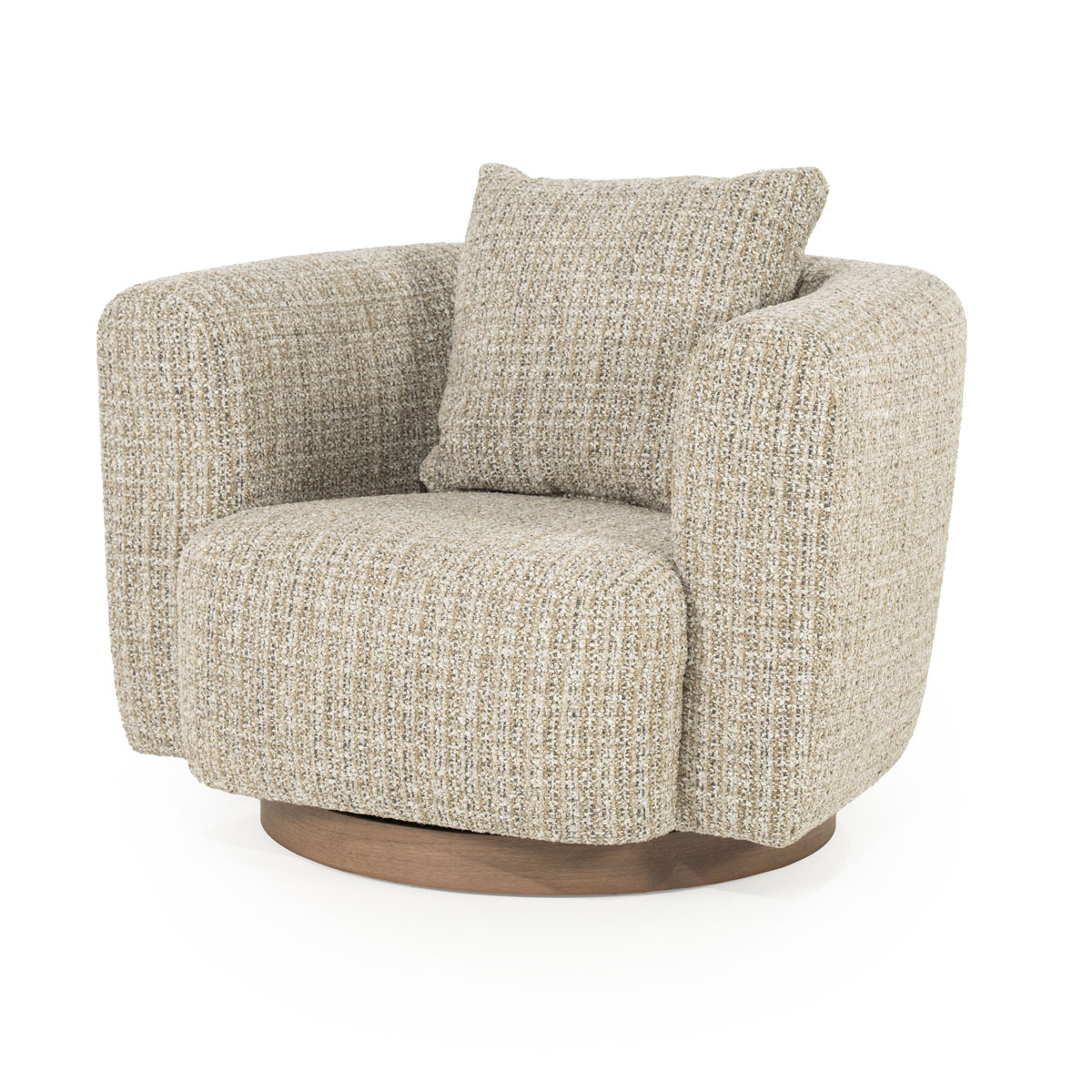 Draaifauteuil Jordan Bouclé Taupe