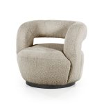 Draaifauteuil Sharon Bouclé Zand