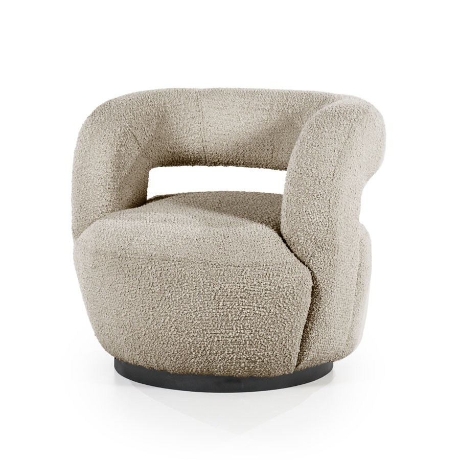 Eetkamerstoel Luka Bouclé Beige