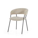 Eetkamerstoel Luka Bouclé Taupe