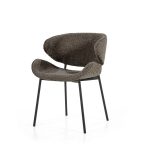 Eetkamerstoel Tess Bouclé Bruin