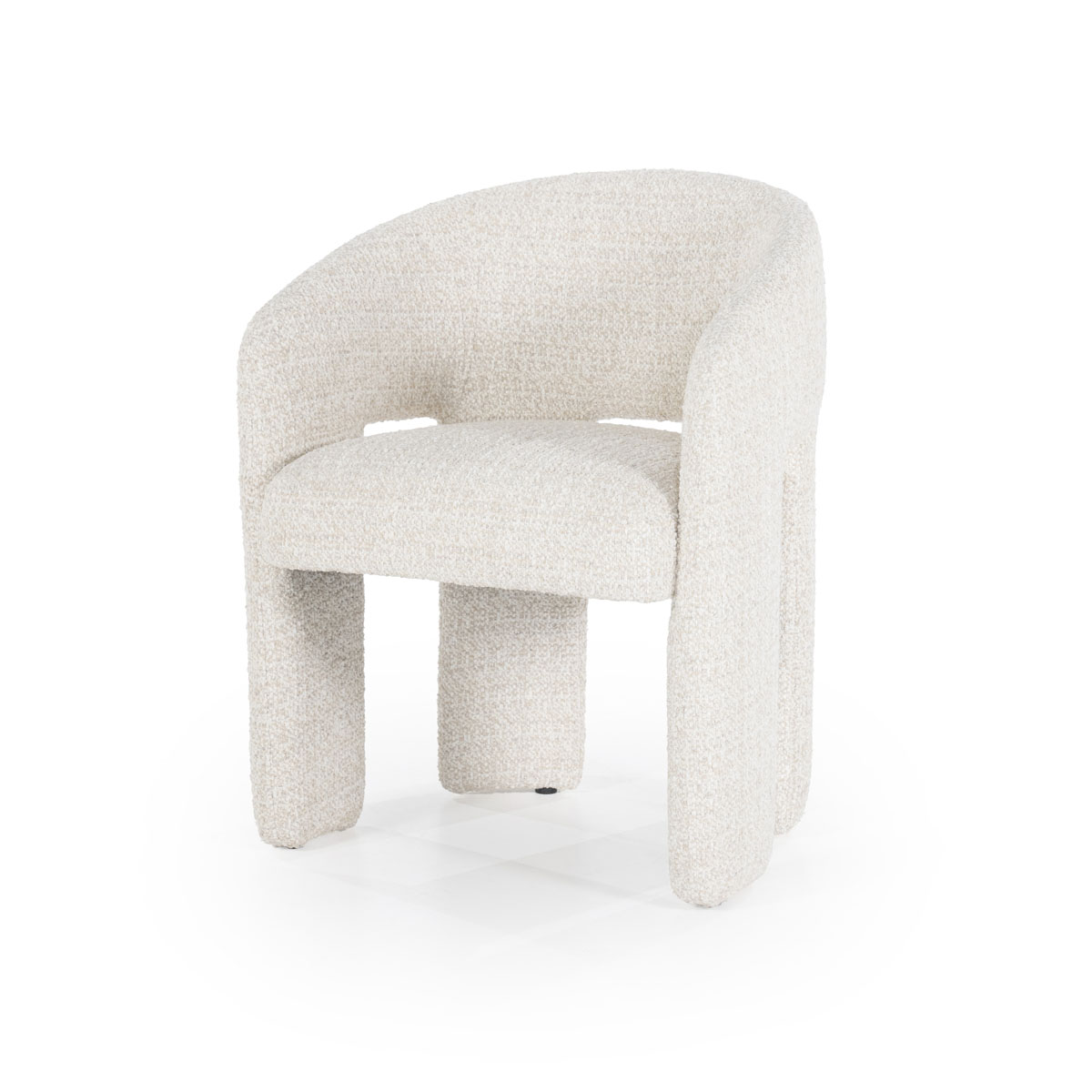 Eetkamerstoel met Arm Hamilton Bouclé Beige