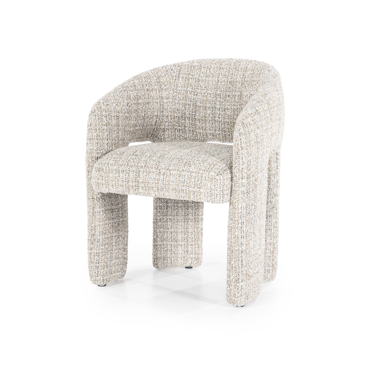 Eetkamerstoel met Arm Hamilton Bouclé Taupe