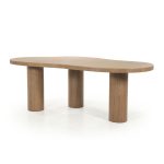 Eetkamertafel Bobbie Organisch Lichtbruin 215x110 cm