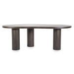 Eetkamertafel Bobbie Organisch Zwart 215x110 cm