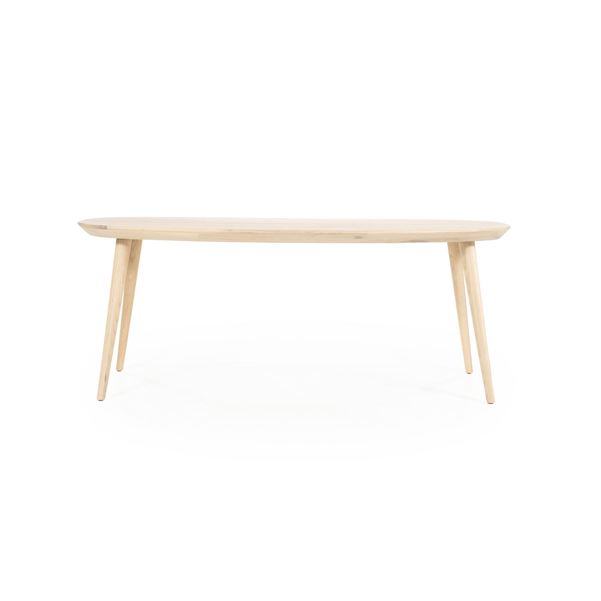 Eetkamertafel Elijah Deens Ovaal Naturel 220x100x78 cm
