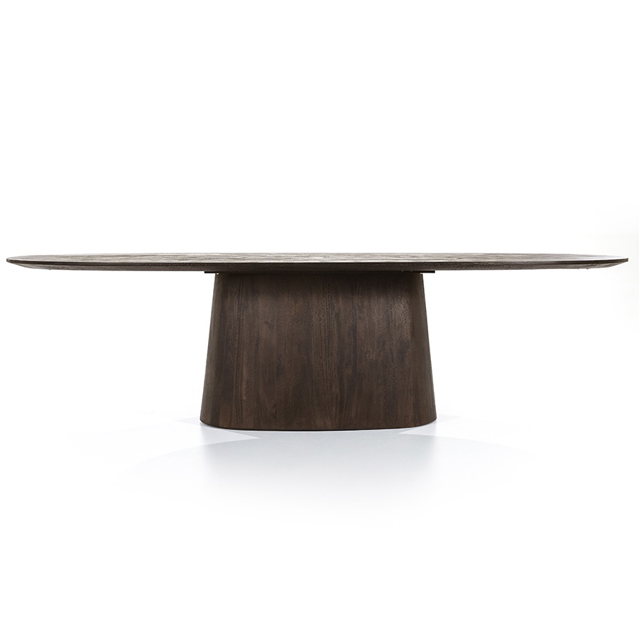 Eettafel ARON ovaal bruin