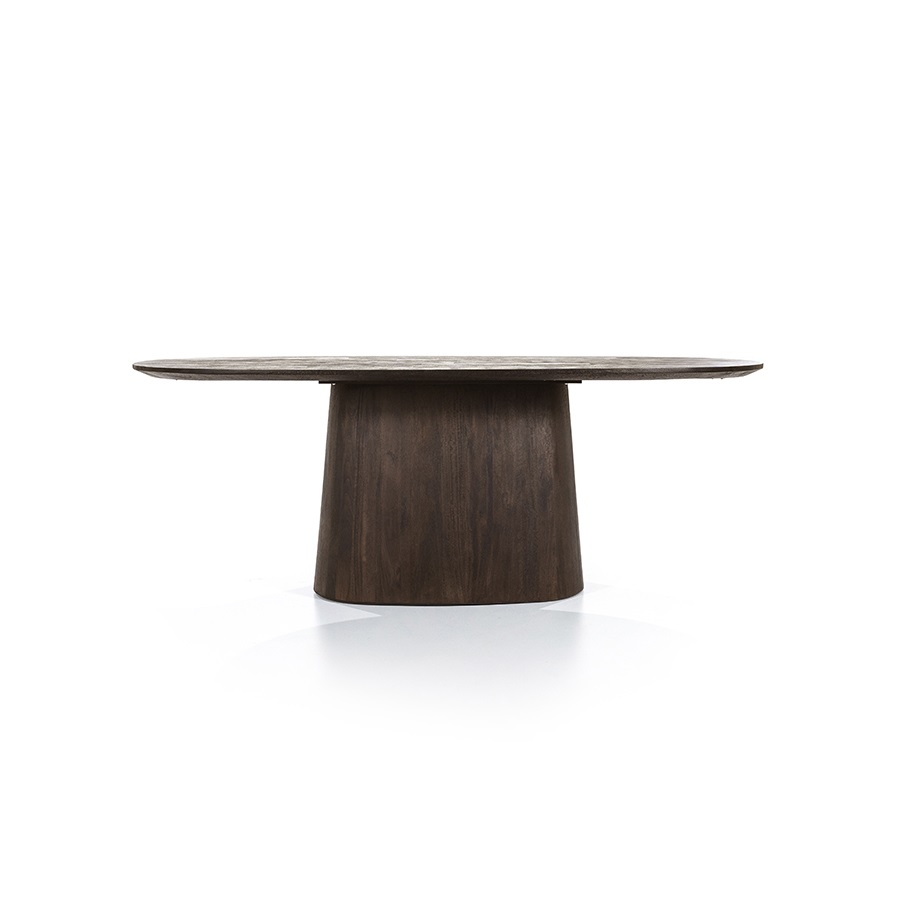 Eettafel ARON ovaal bruin