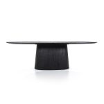 Eettafel ARON ovaal zwart