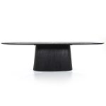 Eettafel ARON ovaal zwart