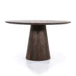 Eettafel Aron rond - bruin