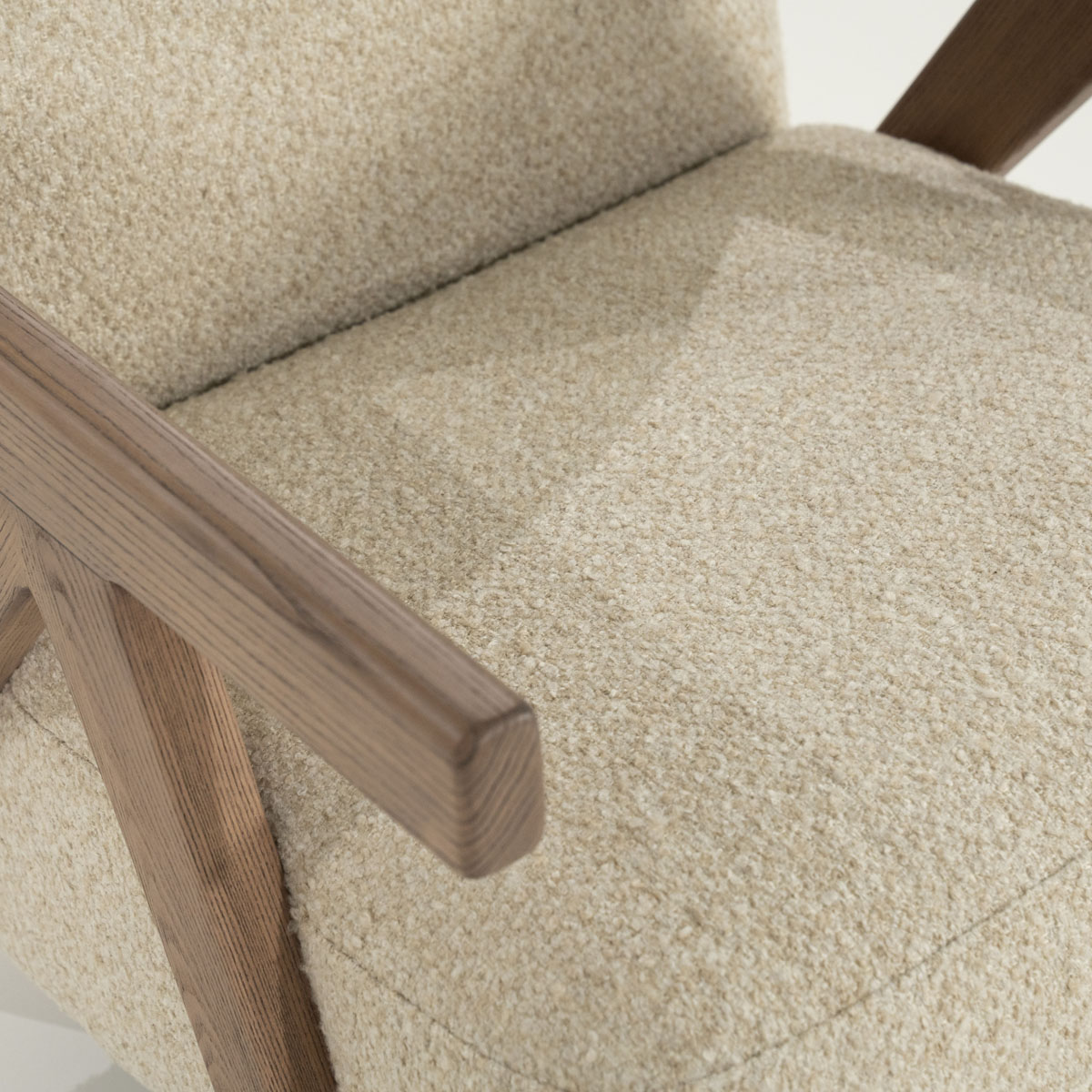 Fauteuil Francis Bouclé Beige
