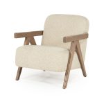 Fauteuil Francis Bouclé Beige