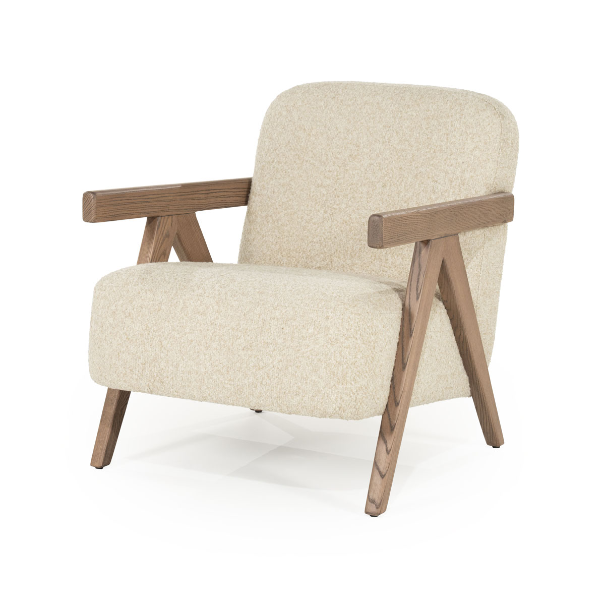 Fauteuil Francis Bouclé Beige