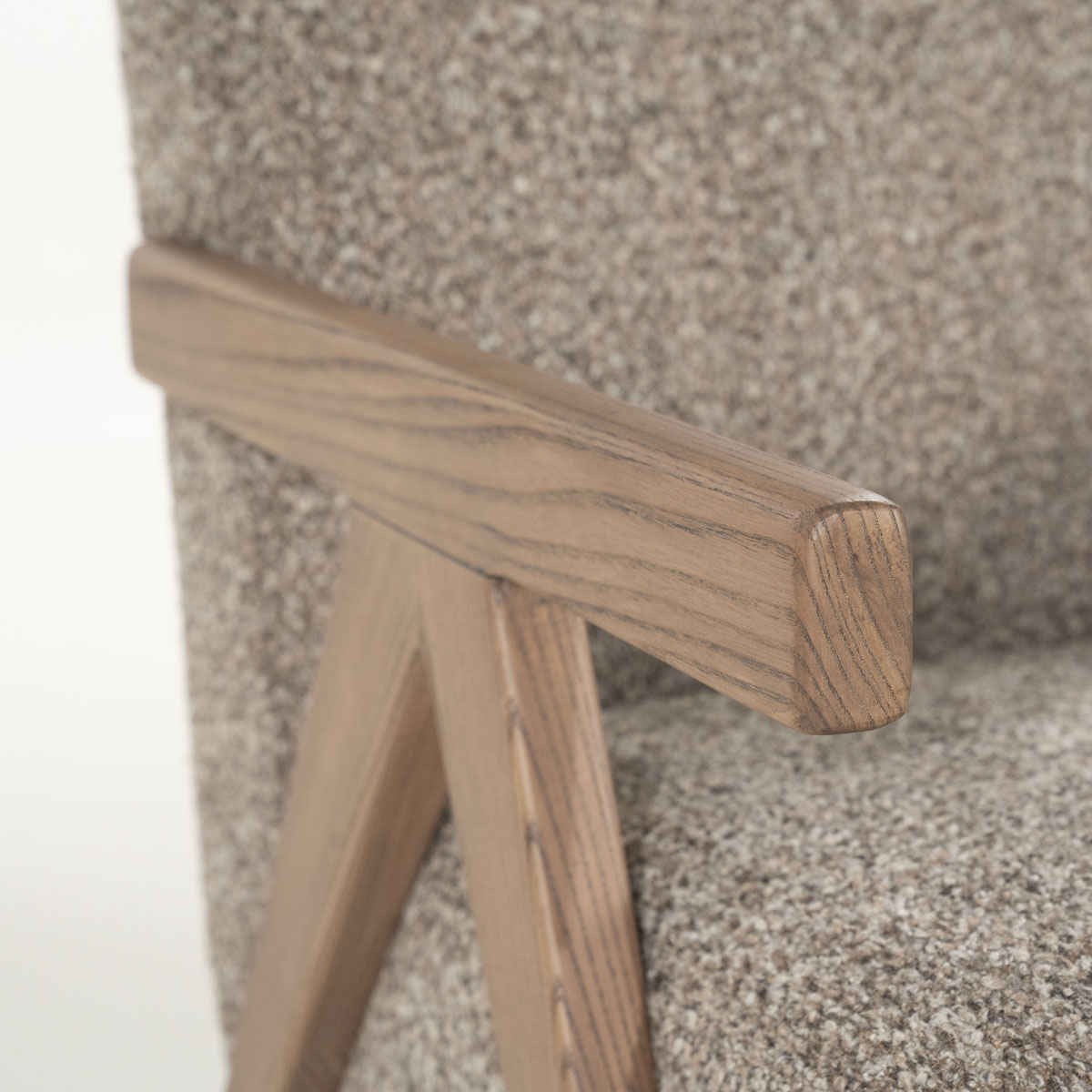 Fauteuil Francis Bouclé Taupe