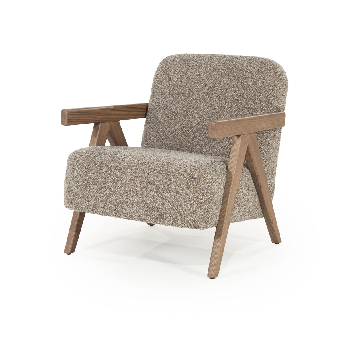 Fauteuil Francis Bouclé Taupe