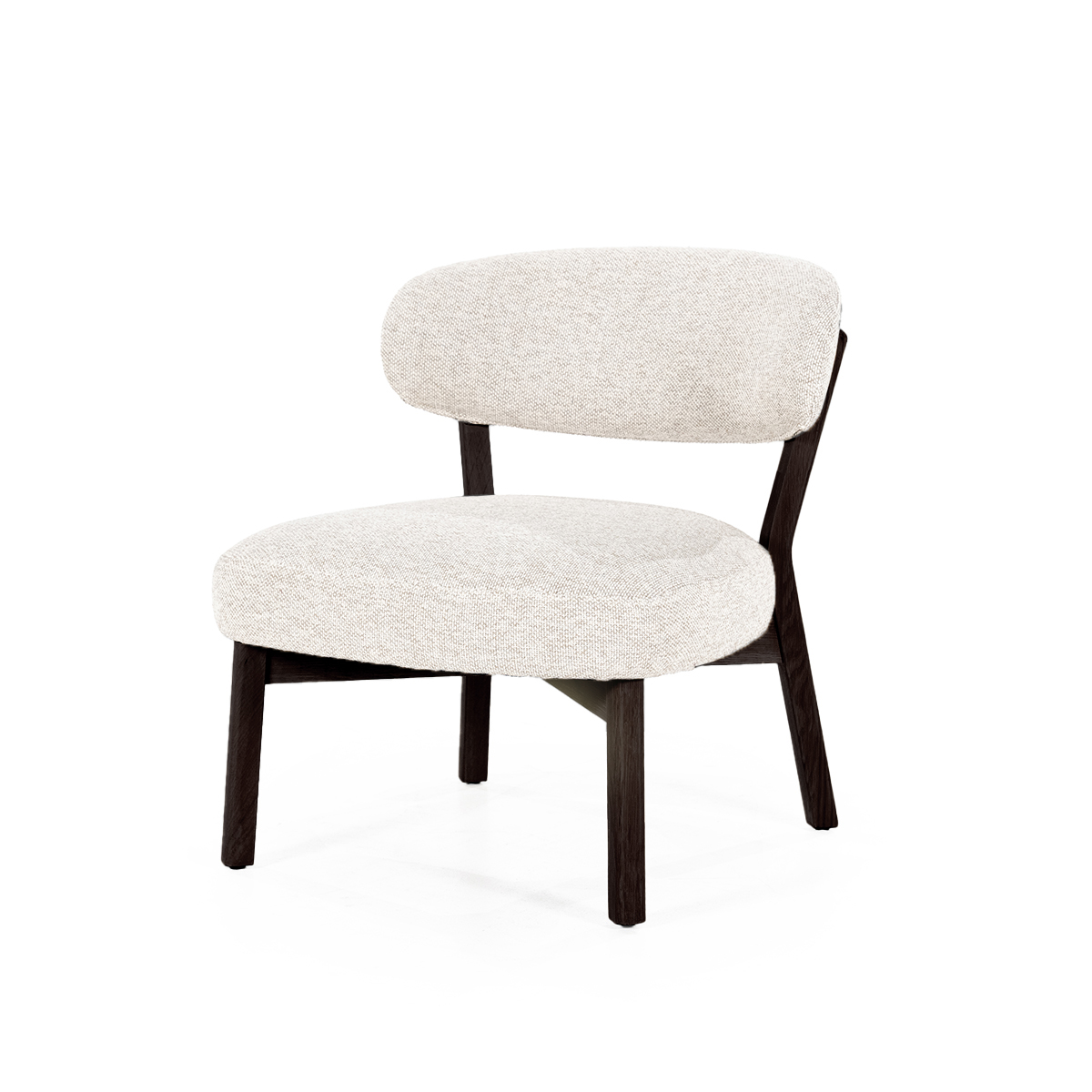 Fauteuil Mikky Eikenhout Bruin Moon Beige