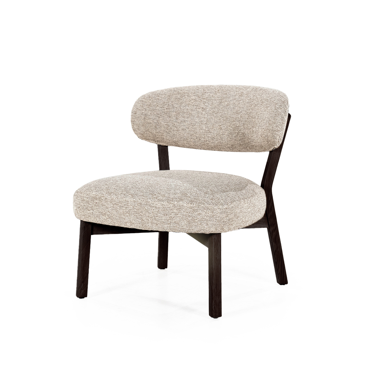 Fauteuil Mikky Eikenhout Bruin Moon Taupe