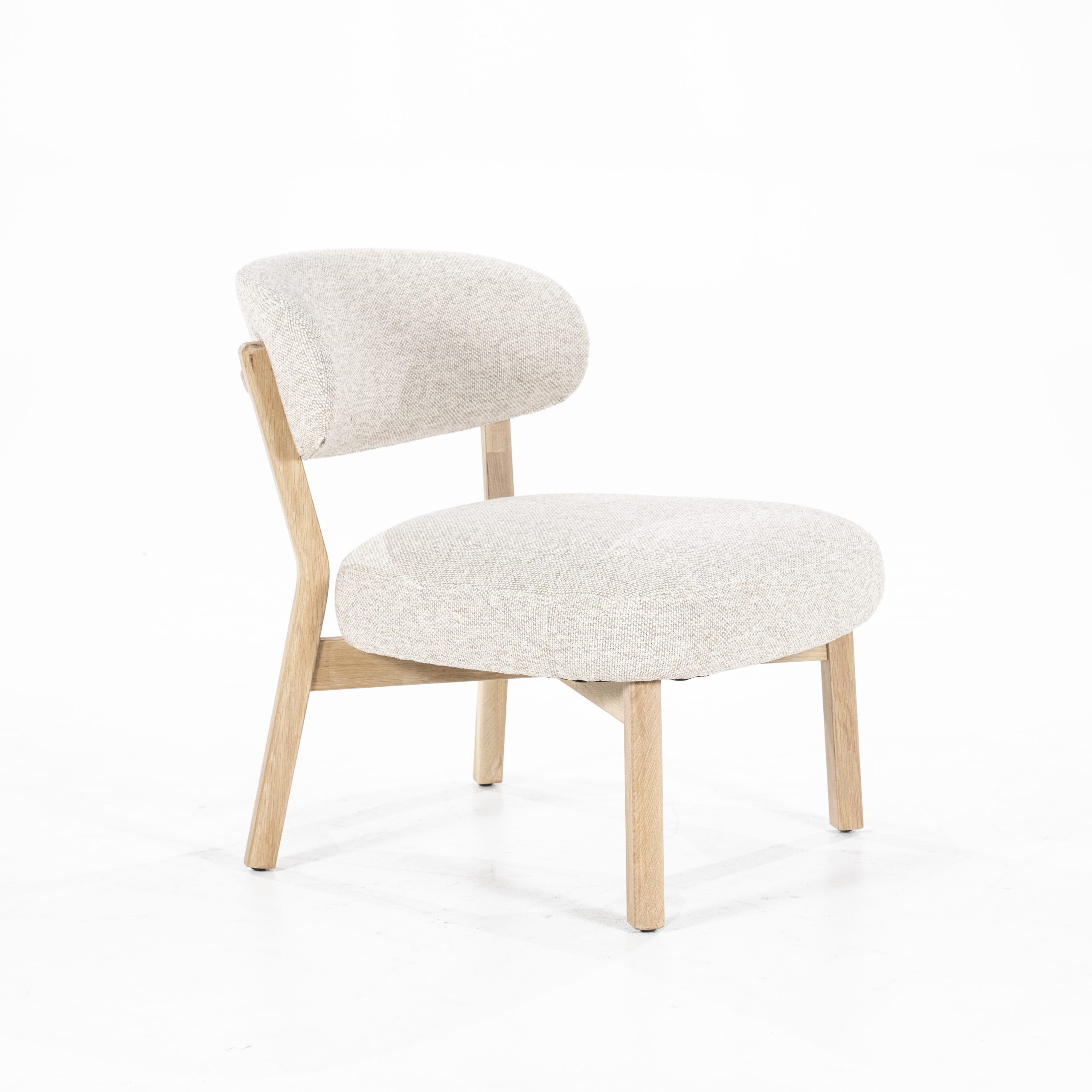Fauteuil Mikky Eikenhout Naturel Moon Beige