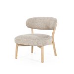 Fauteuil Mikky Eikenhout Naturel Moon Taupe