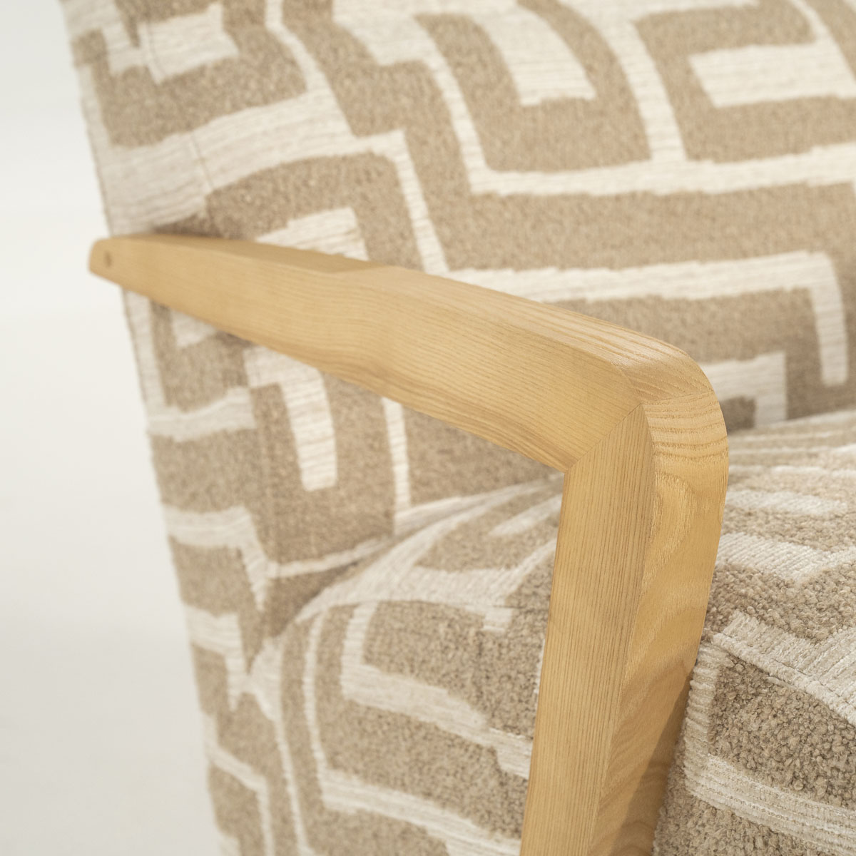 Fauteuil Olek Bouclé Taupe