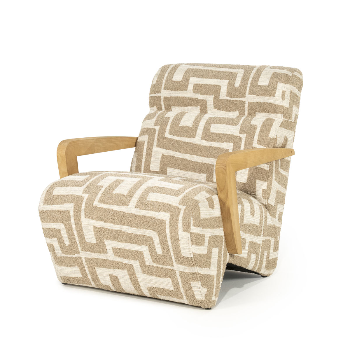 Fauteuil Olek Bouclé Taupe