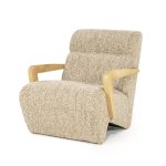 Fauteuil Olek Graffic Bouclé Beige