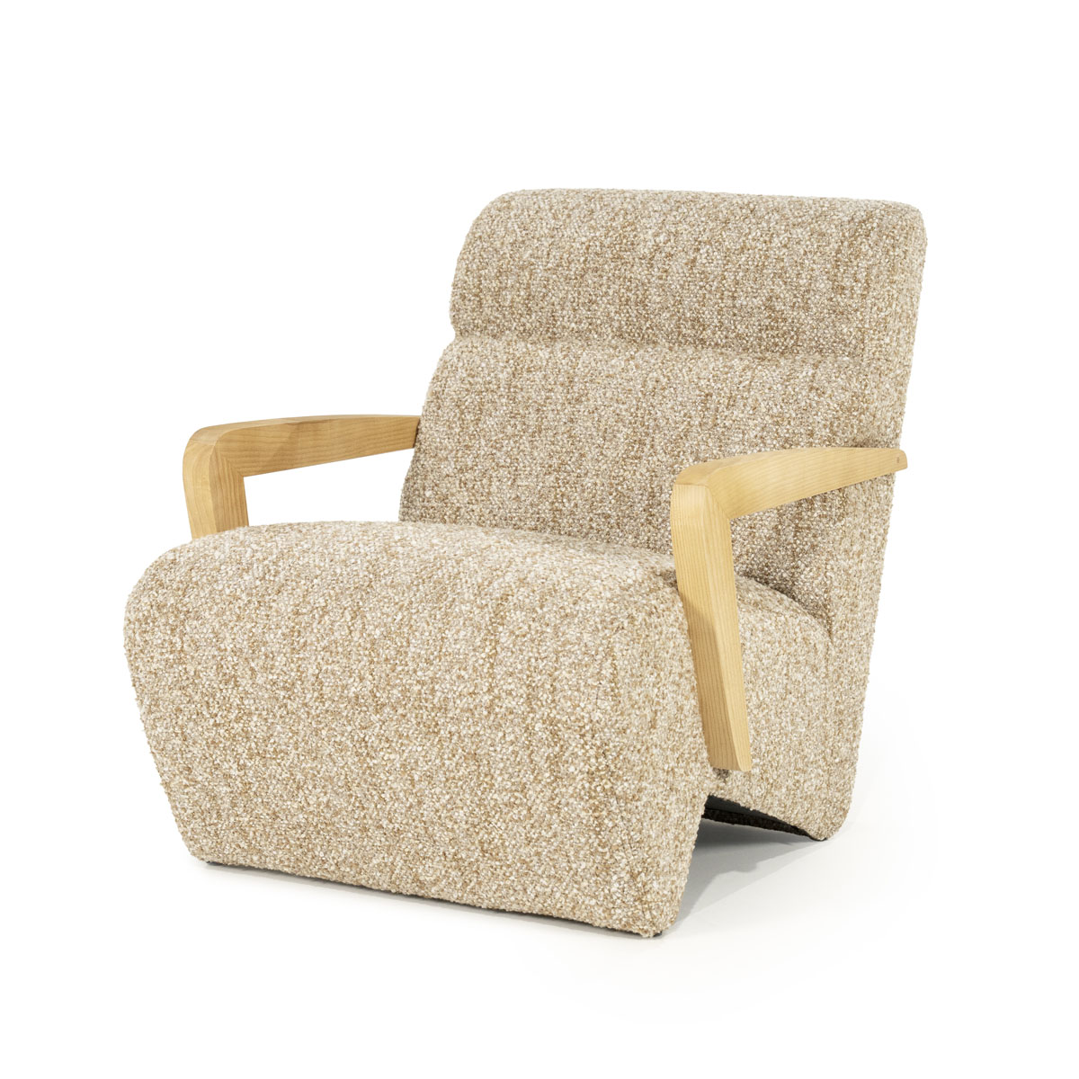 Fauteuil Olek Graffic Bouclé Beige