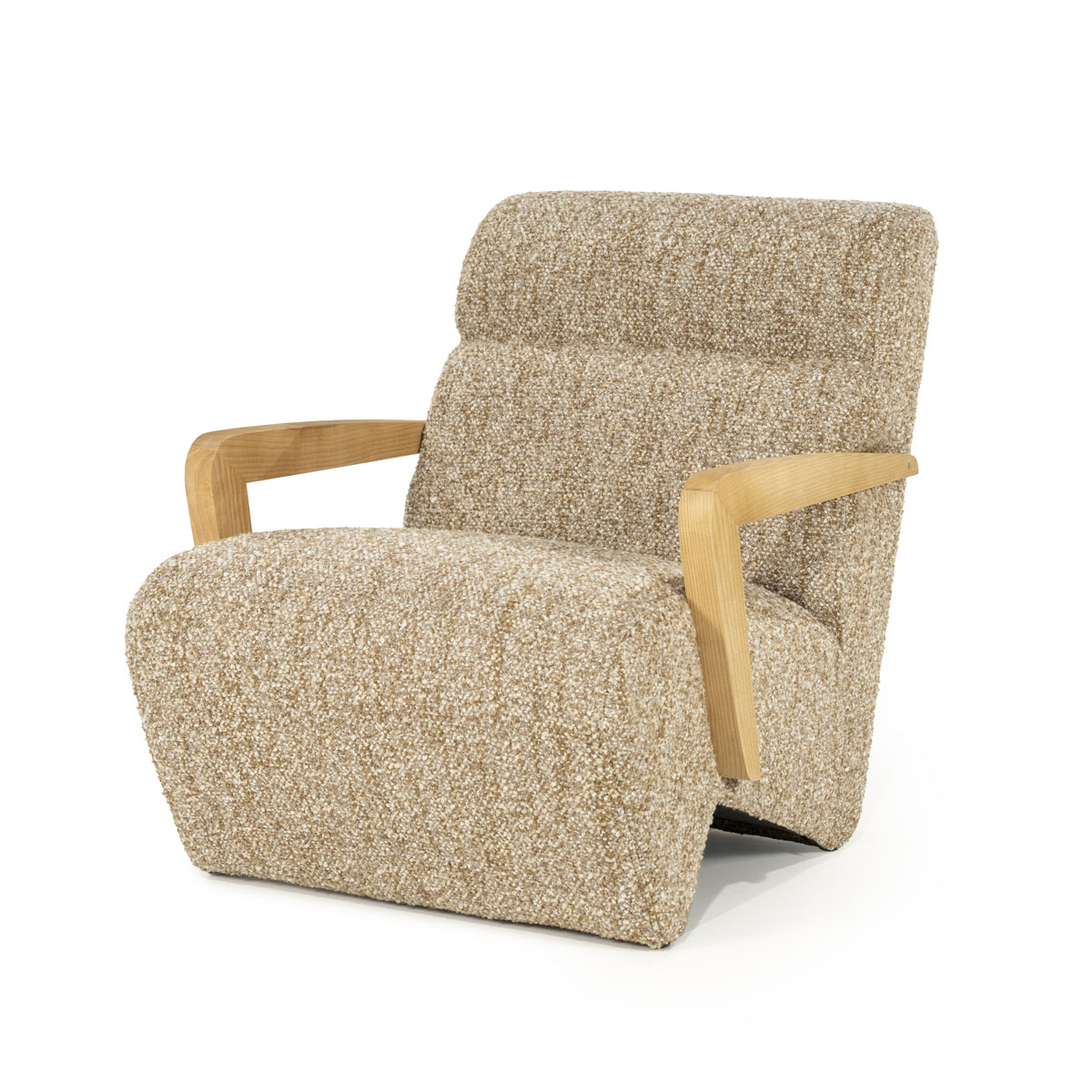 Fauteuil Olek Graffic Bouclé Taupe
