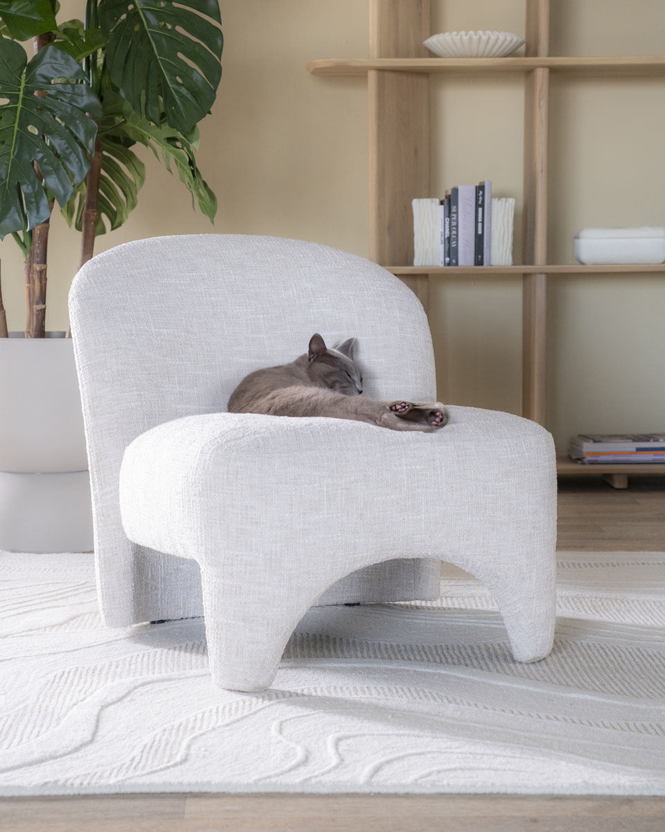 Fauteuil Owen Bouclé Beige