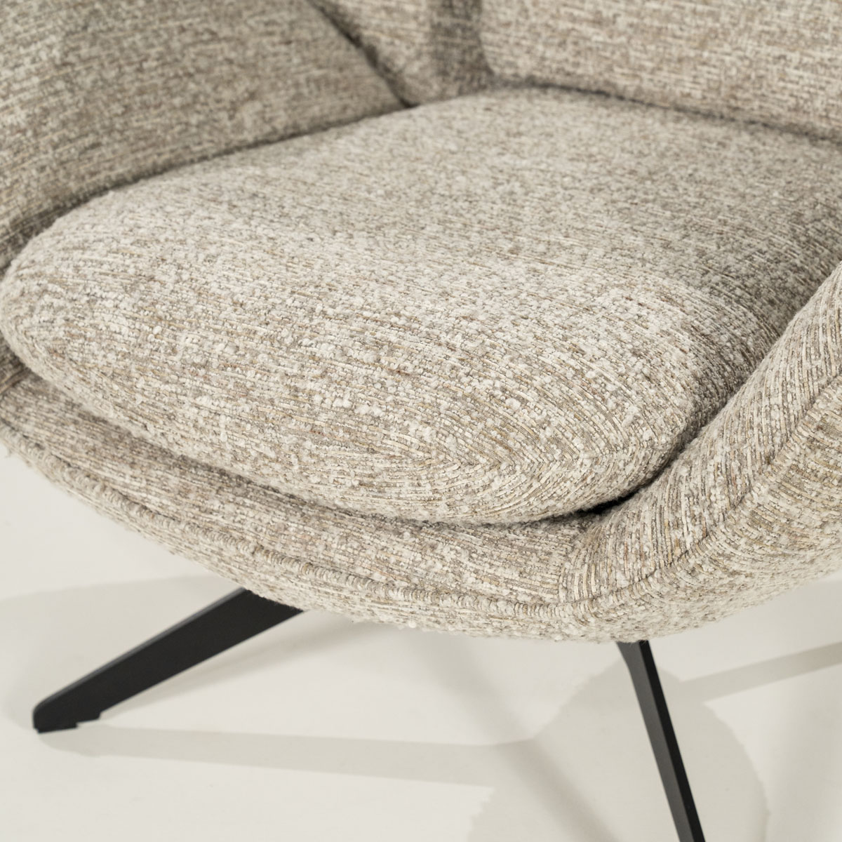 Fauteuil Ryan met Hocker Zora Taupe