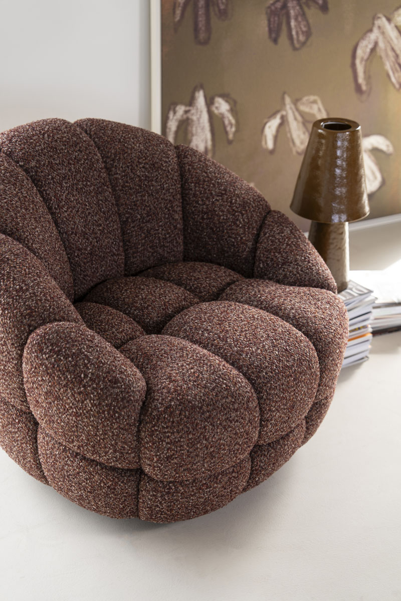 Fauteuil Tina Bouclé Rood