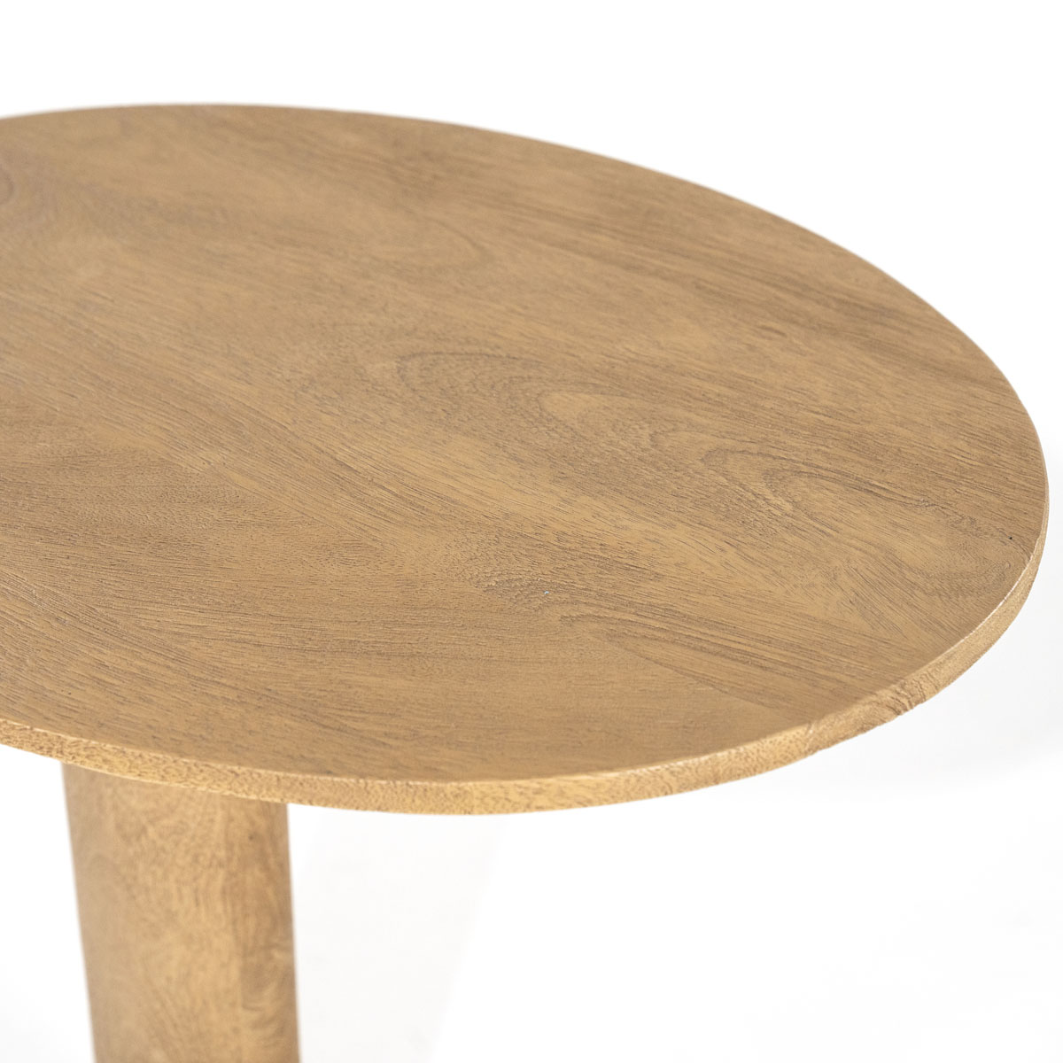 Organische Bijzettafel Novia Mangohout Naturel 50×40 cm