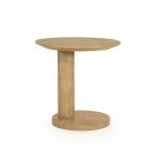 Organische Bijzettafel Novia Mangohout Naturel 50x40 cm