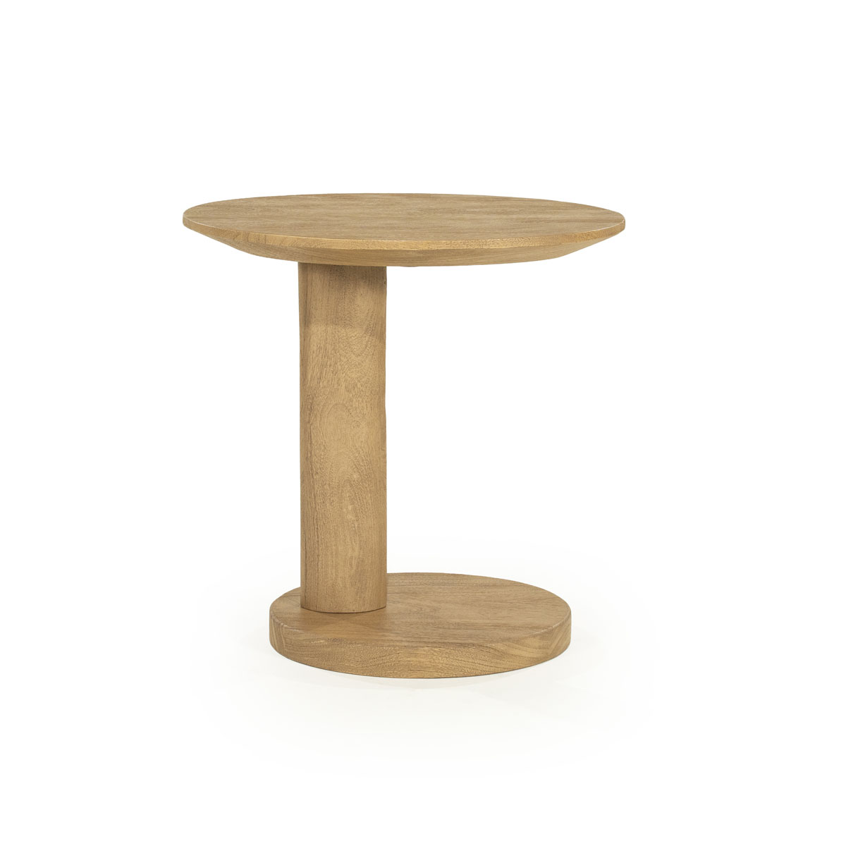 Organische Bijzettafel Novia Mangohout Naturel 50×40 cm