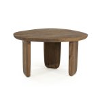 Organische Salontafel Maud Mangohout Lichtbruin 65x56.5 cm