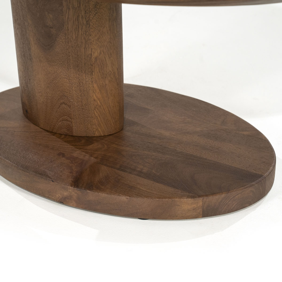 Organische Salontafel Novia Mangohout Lichtbruin 90×60 cm
