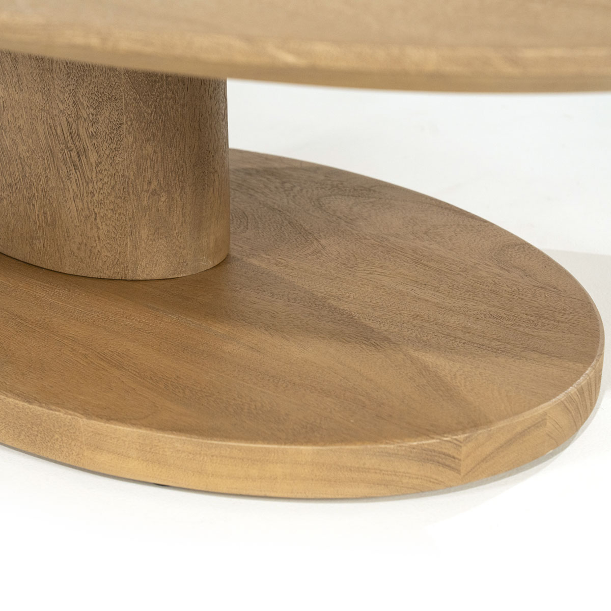 Organische Salontafel Novia Mangohout Naturel 120×80 cm