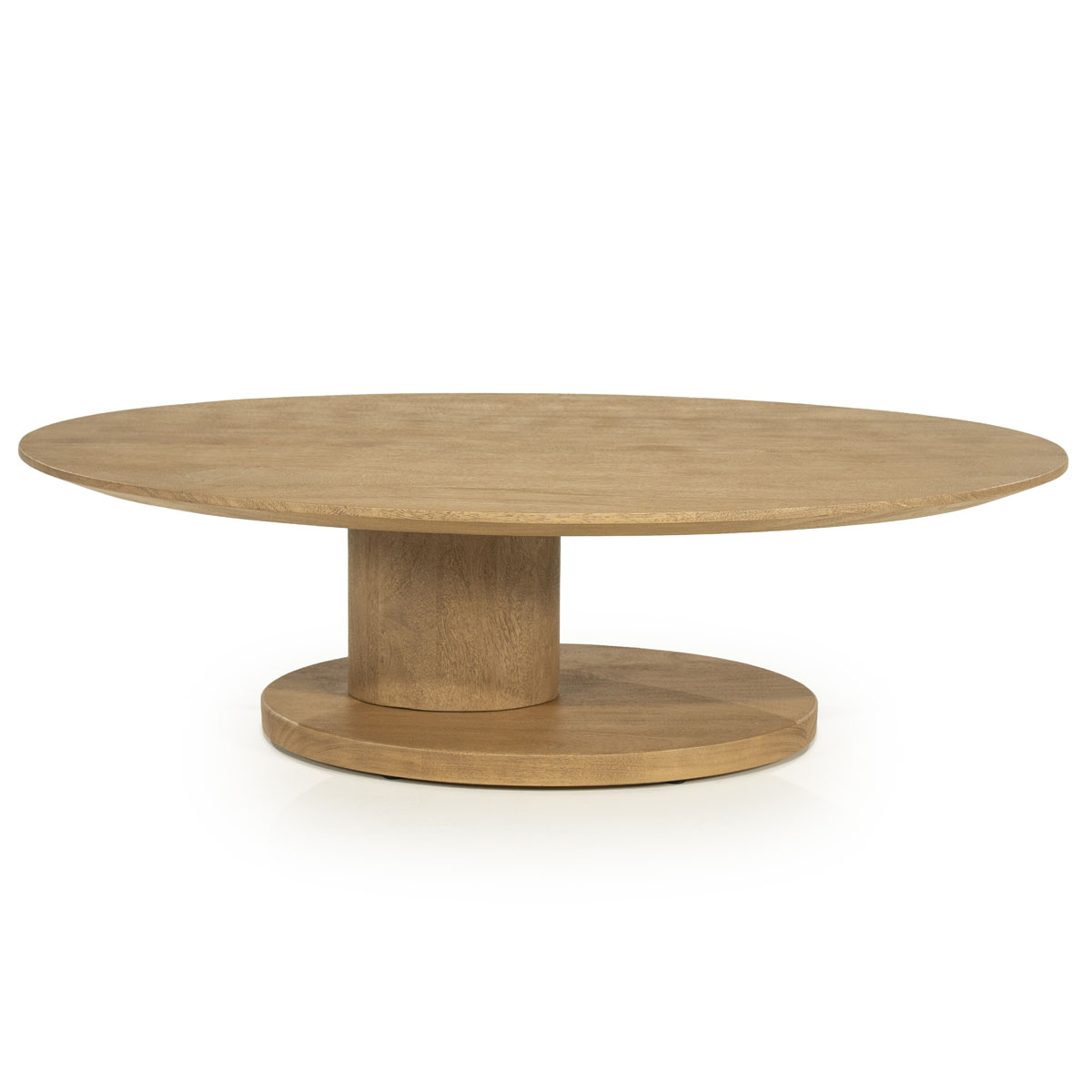Organische Salontafel Novia Mangohout Naturel 120×80 cm