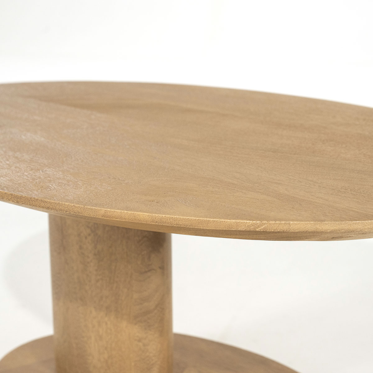 Organische Salontafel Novia Mangohout Naturel 90×60 cm