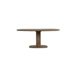 Ovale Eetkamertafel Coco Mangohout Lichtbruin 180x110 cm