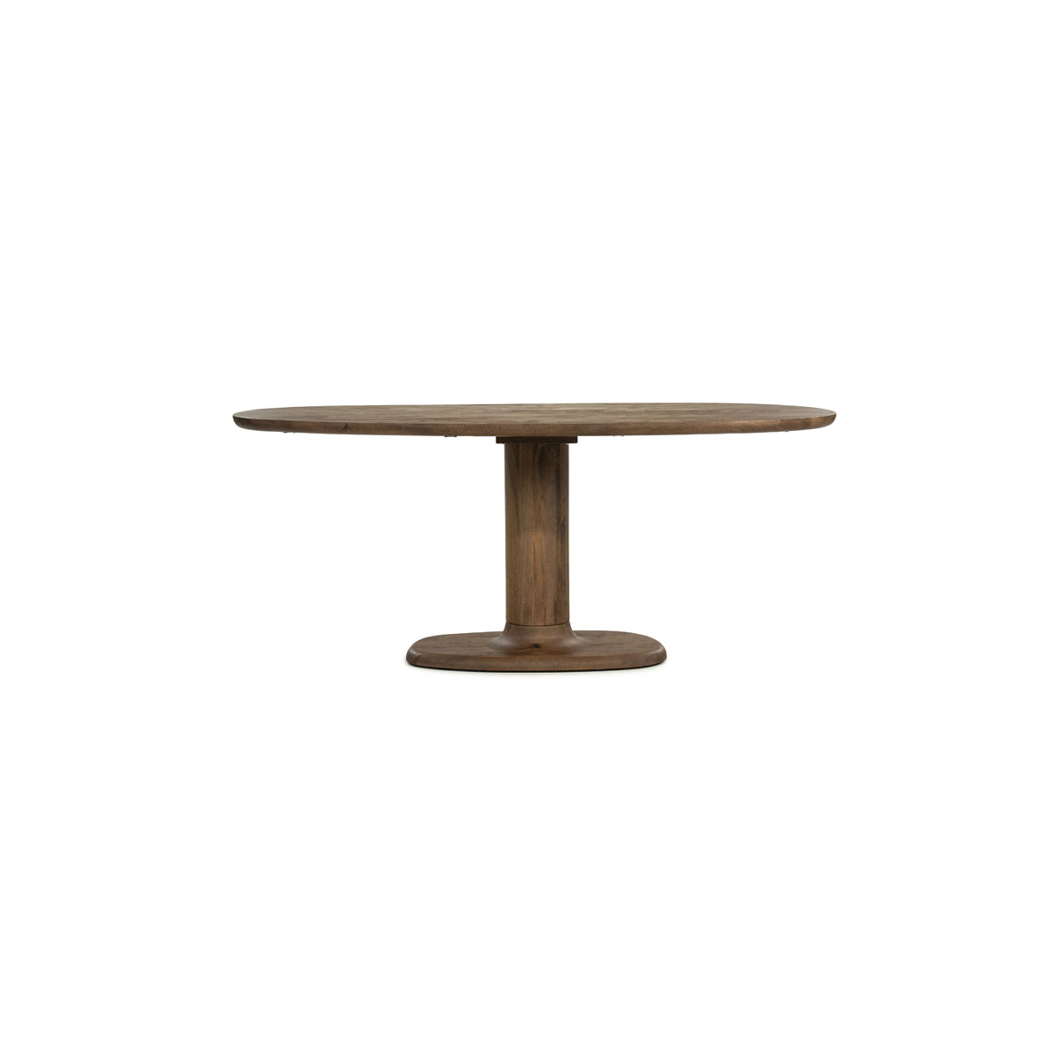 Ovale Eetkamertafel Coco Mangohout Lichtbruin 180×110 cm