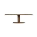 Ovale Eetkamertafel Coco Mangohout Lichtbruin 240x110 cm