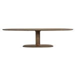 Ovale Eetkamertafel Coco Mangohout Lichtbruin 300x110 cm
