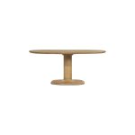 Ovale Eetkamertafel Coco Mangohout Naturel 180x110 cm