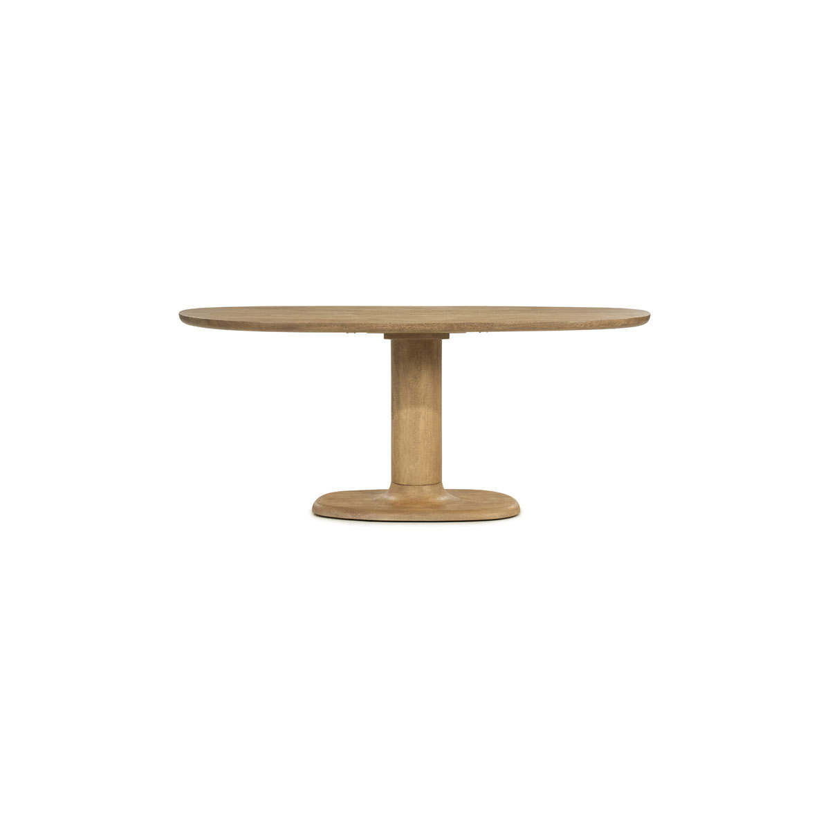 Ovale Eetkamertafel Coco Mangohout Naturel 180x110 cm